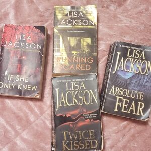 Lisa Jackson Thriller Book Collection Lot Of 4